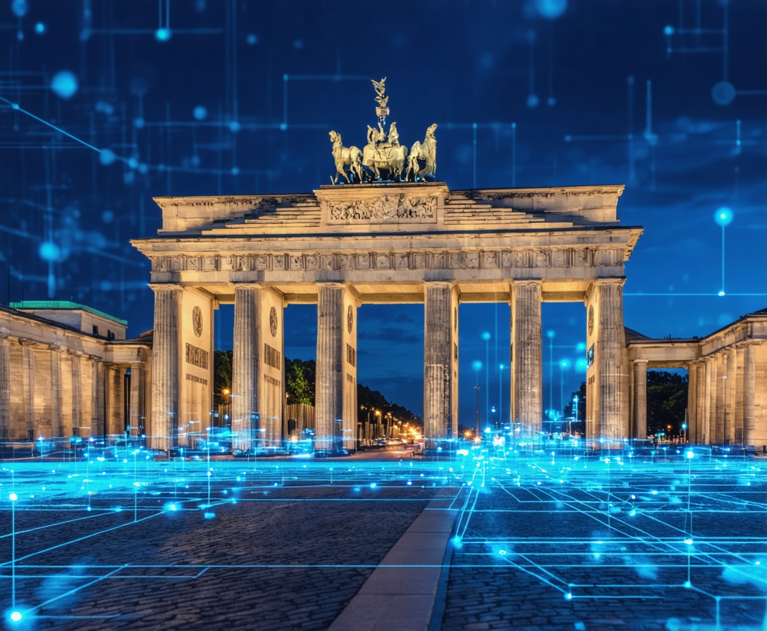 Das Brandenburger Tor in Berlin bei Sonnenuntergang als Symbol für deutsches Kulturerbe